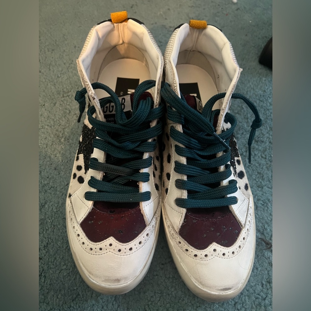 Brand New Golden Goose mid Star Classic Dalmatian print. size 37